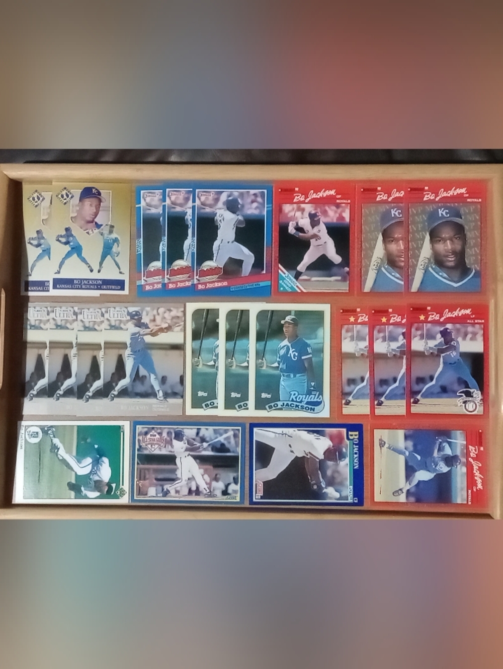 Bo Jackson Baseball Card Lot